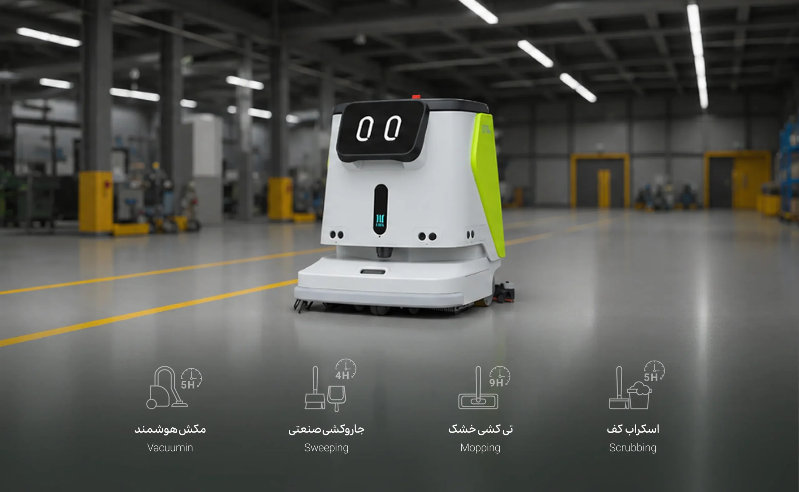 تمام عملیات اصلی نظافت کف را با یک ربات انجام دهید